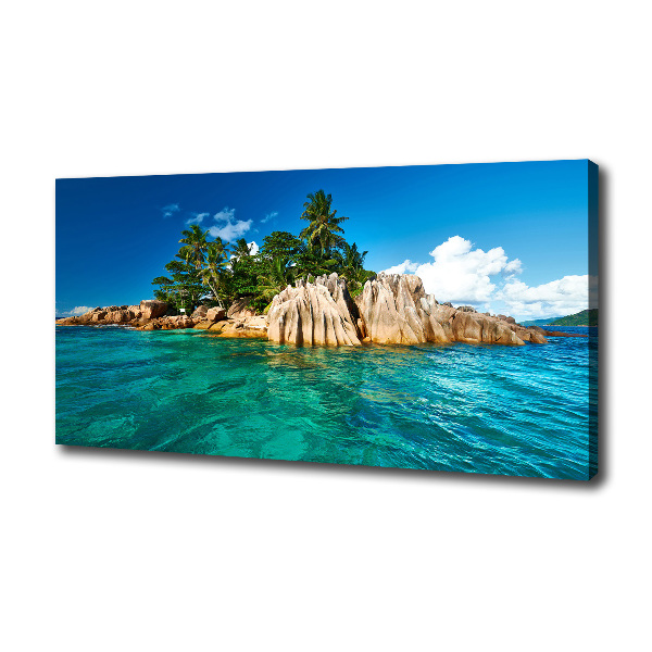 Canvas wall art Tropical island