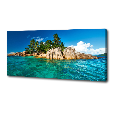 Canvas wall art Tropical island