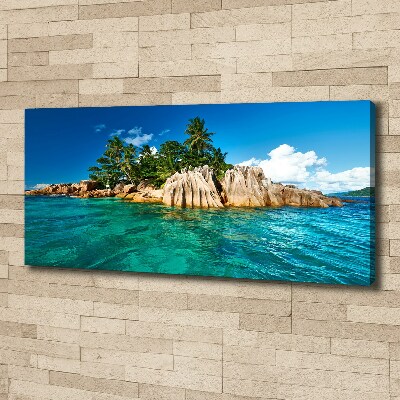 Canvas wall art Tropical island