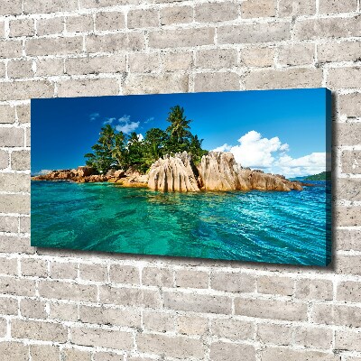 Canvas wall art Tropical island