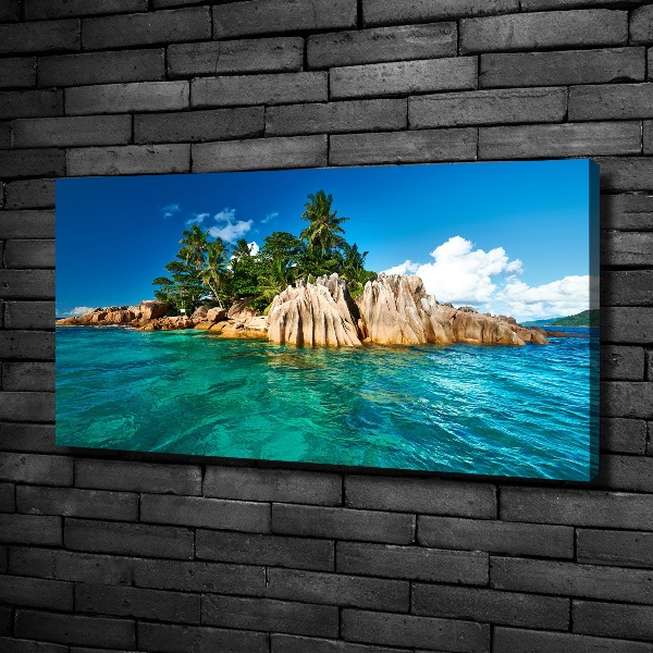 Canvas wall art Tropical island