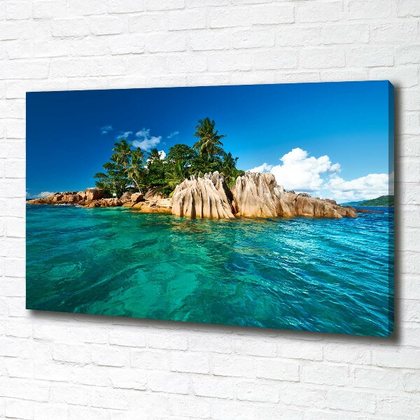 Canvas wall art Tropical island