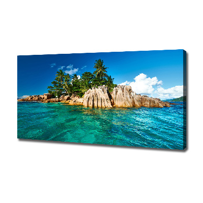 Canvas wall art Tropical island