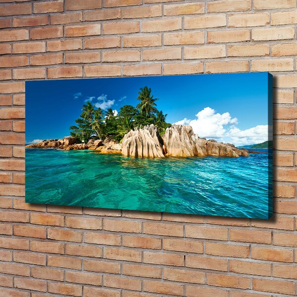 Canvas wall art Tropical island