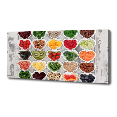 Canvas wall art Healthy food