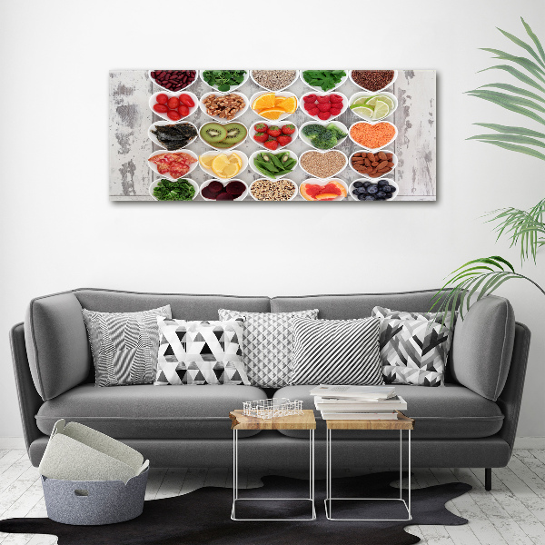 Canvas wall art Healthy food