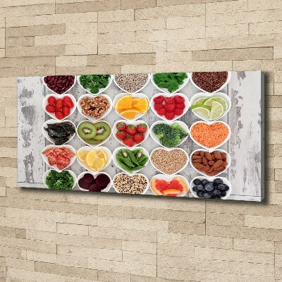 Canvas wall art Healthy food