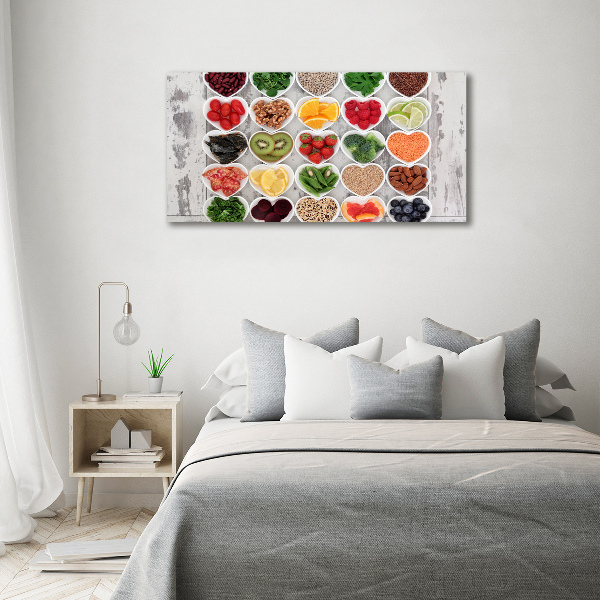 Canvas wall art Healthy food