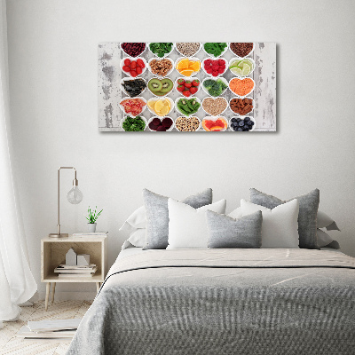 Canvas wall art Healthy food