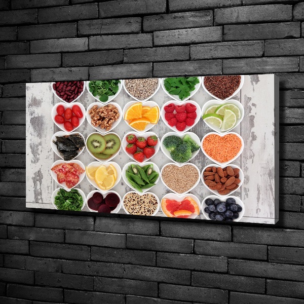 Canvas wall art Healthy food