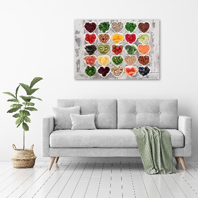 Canvas wall art Healthy food