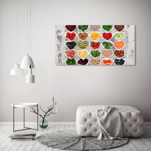 Canvas wall art Healthy food