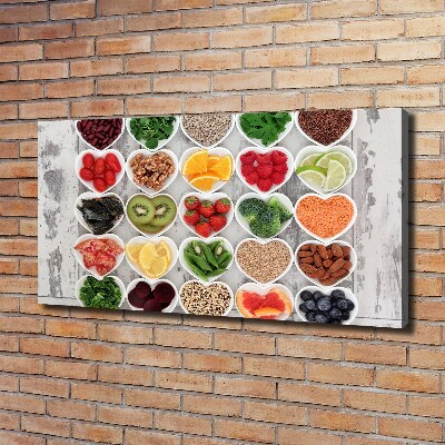 Canvas wall art Healthy food