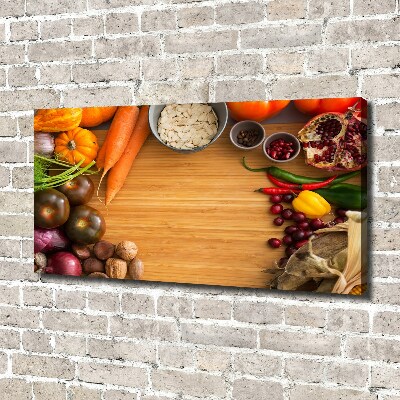 Canvas wall art Autumn vegetables