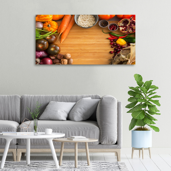 Canvas wall art Autumn vegetables