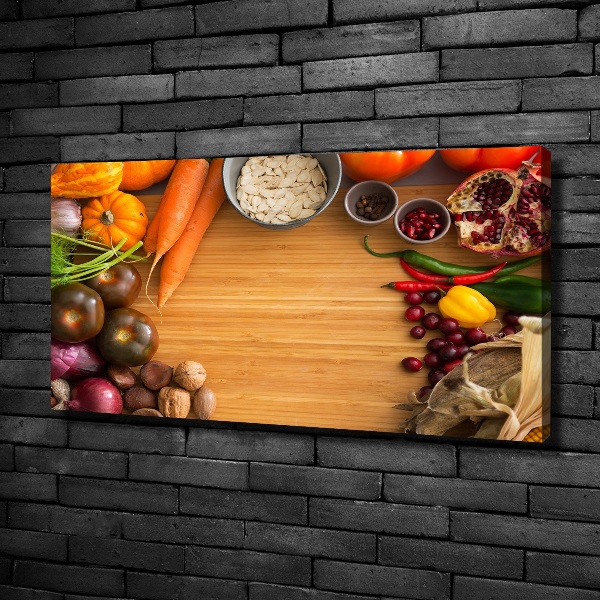 Canvas wall art Autumn vegetables