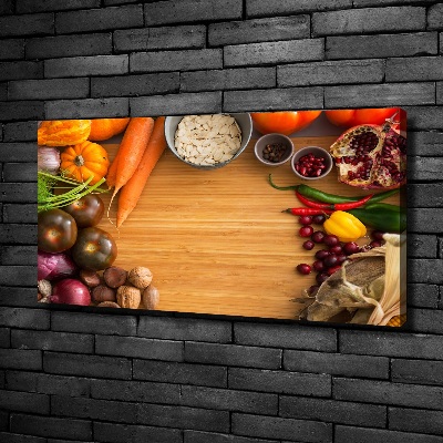 Canvas wall art Autumn vegetables