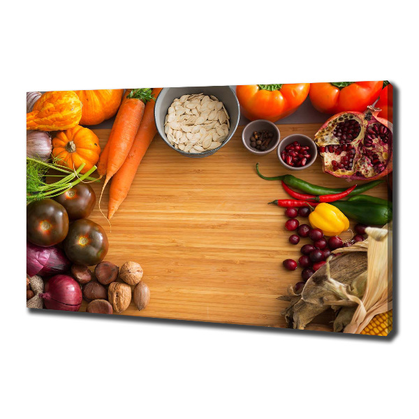 Canvas wall art Autumn vegetables