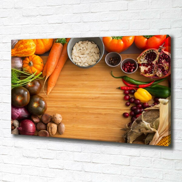 Canvas wall art Autumn vegetables