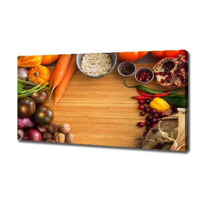 Canvas wall art Autumn vegetables