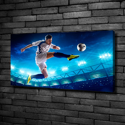 Canvas wall art Footballer