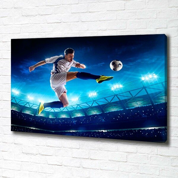 Canvas wall art Footballer