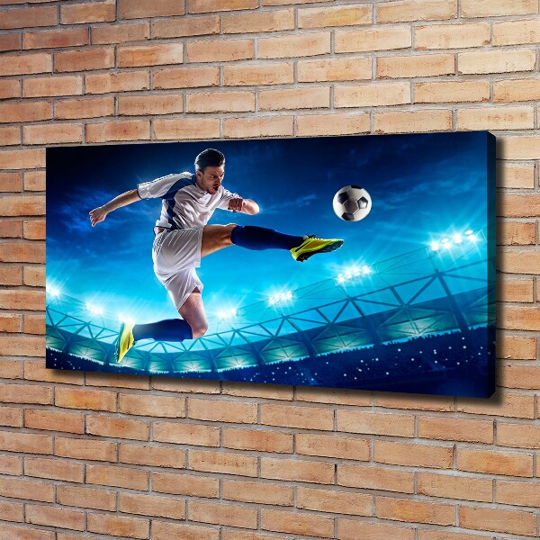 Canvas wall art Footballer