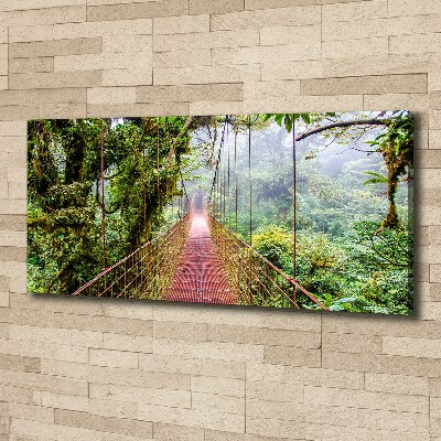 Canvas wall art Bridge in the tropics