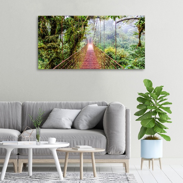 Canvas wall art Bridge in the tropics