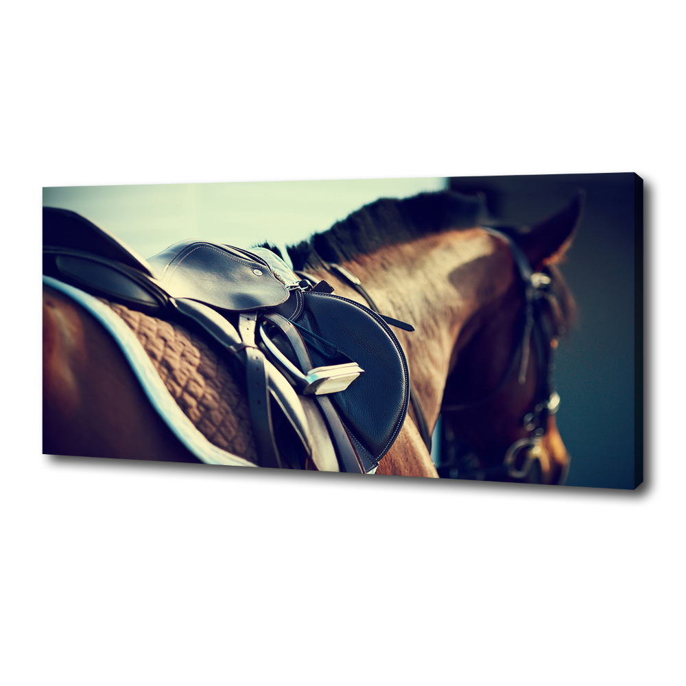 Canvas wall art Saddle with stirrups