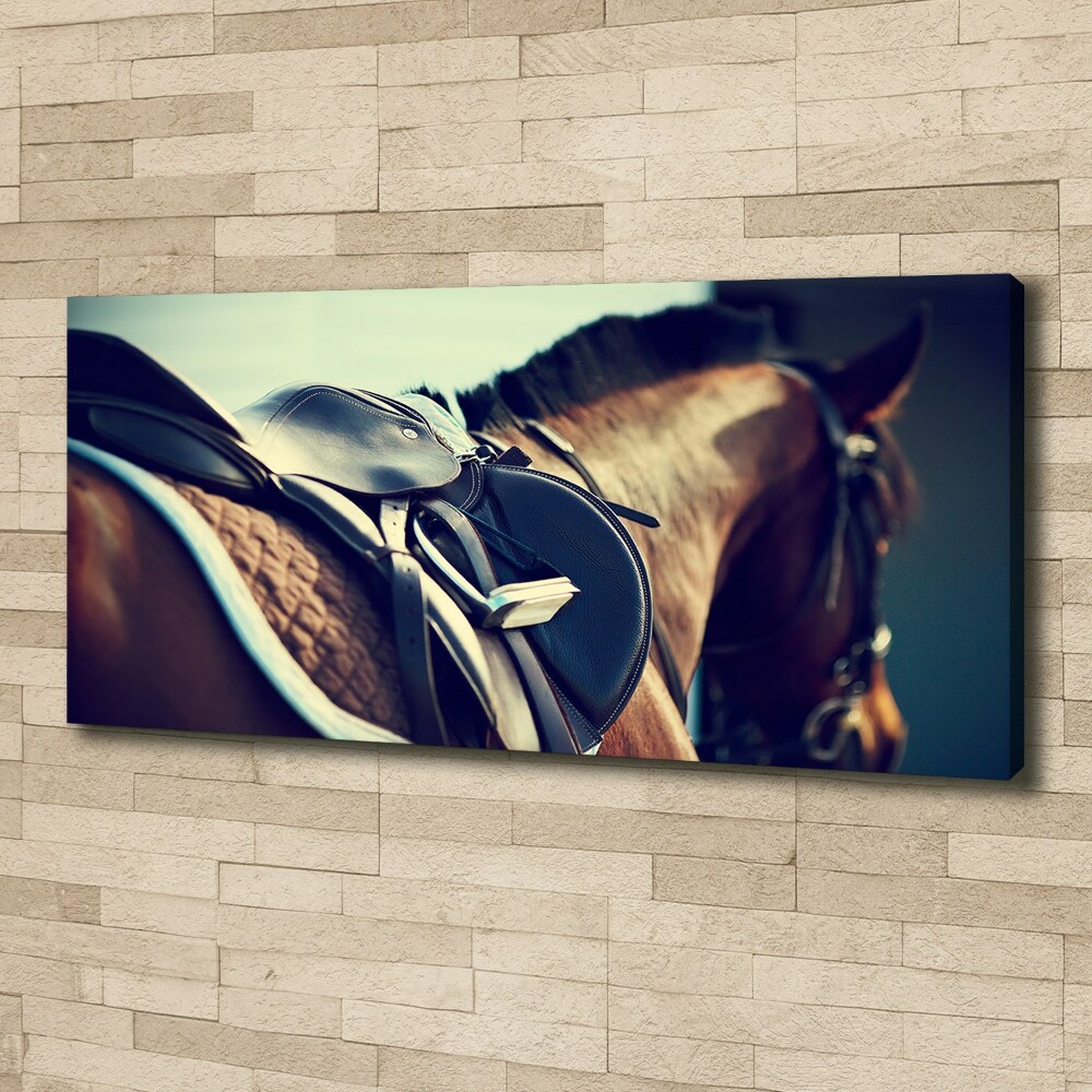 Canvas wall art Saddle with stirrups