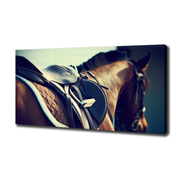 Canvas wall art Saddle with stirrups