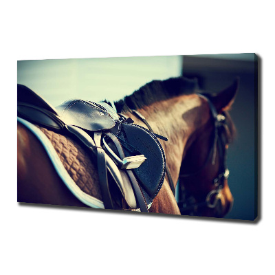 Canvas wall art Saddle with stirrups