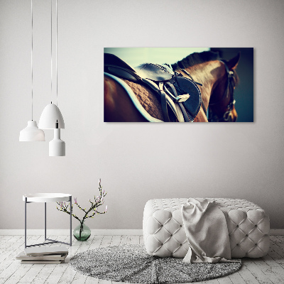 Canvas wall art Saddle with stirrups