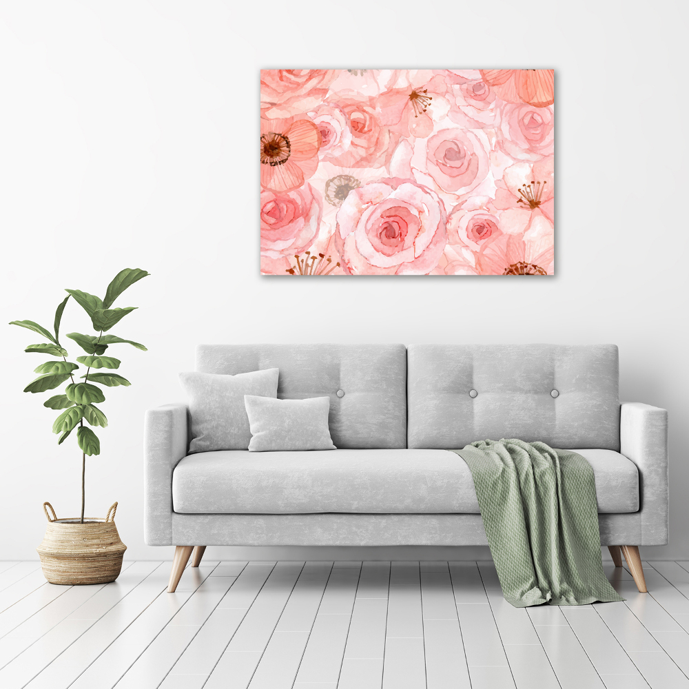 Canvas wall art Floral pattern