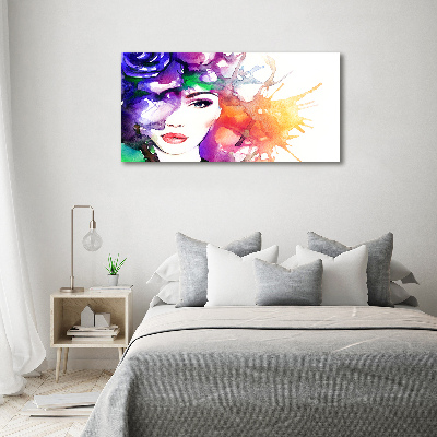 Canvas wall art Portrait of a woman