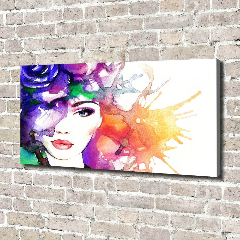 Canvas wall art Portrait of a woman