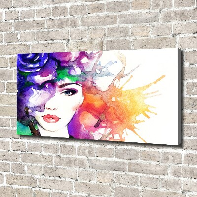 Canvas wall art Portrait of a woman