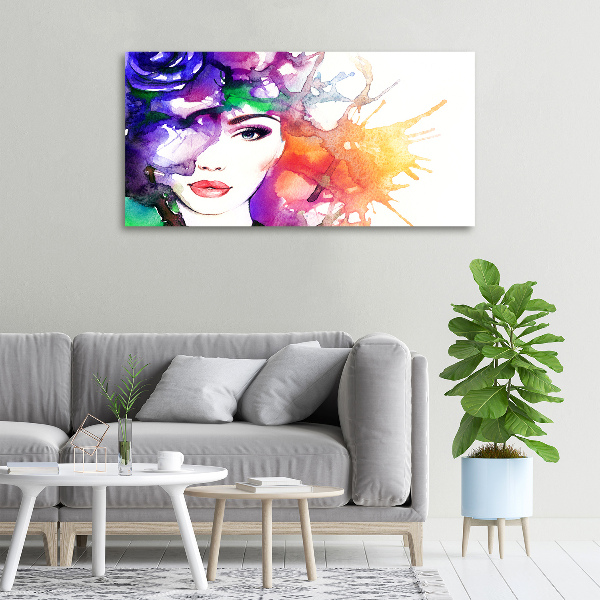 Canvas wall art Portrait of a woman