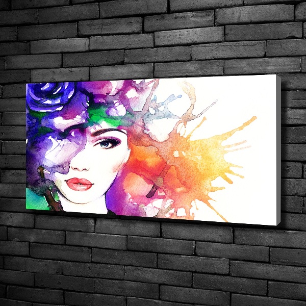 Canvas wall art Portrait of a woman