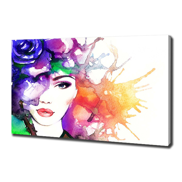 Canvas wall art Portrait of a woman