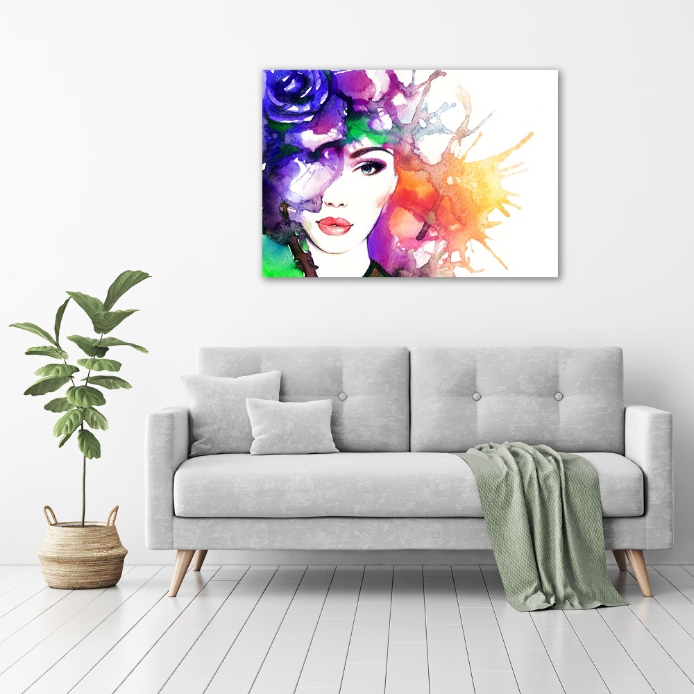 Canvas wall art Portrait of a woman