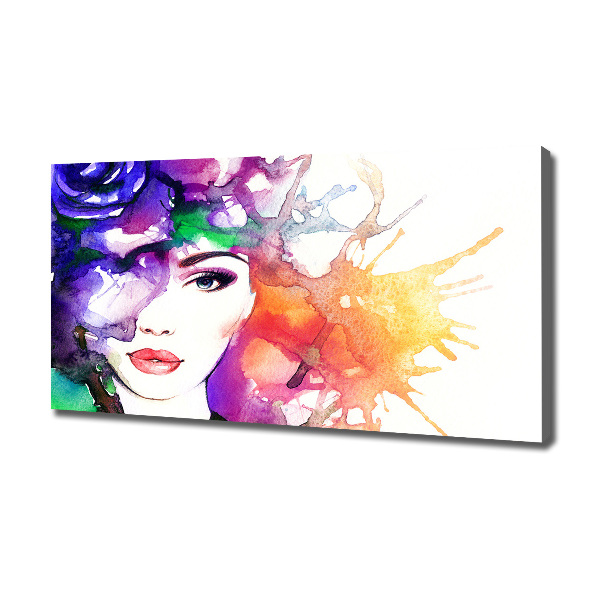 Canvas wall art Portrait of a woman