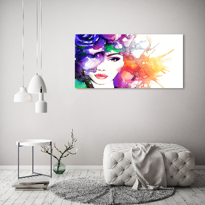 Canvas wall art Portrait of a woman