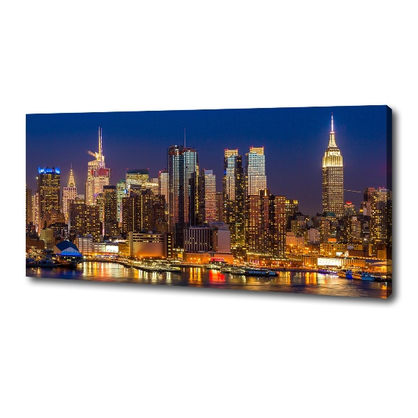 Canvas wall art Manhattan at night