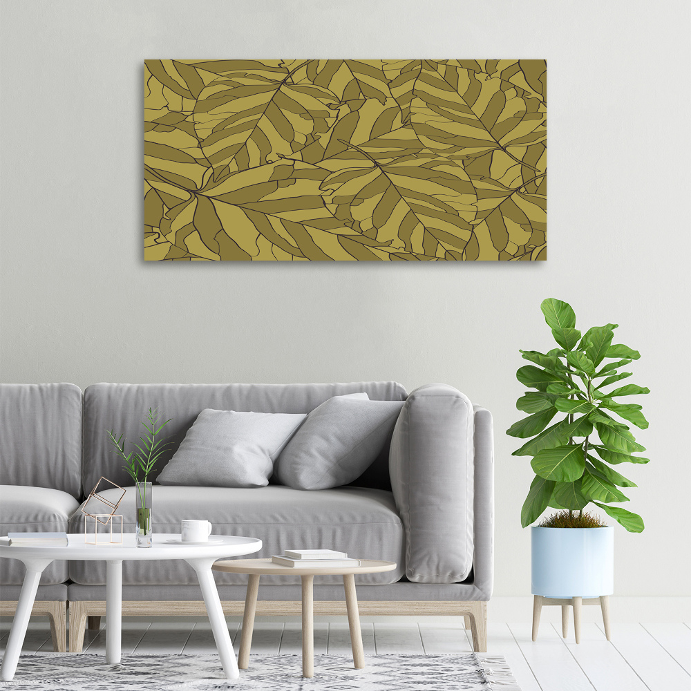 Canvas wall art Leaves