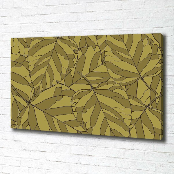 Canvas wall art Leaves