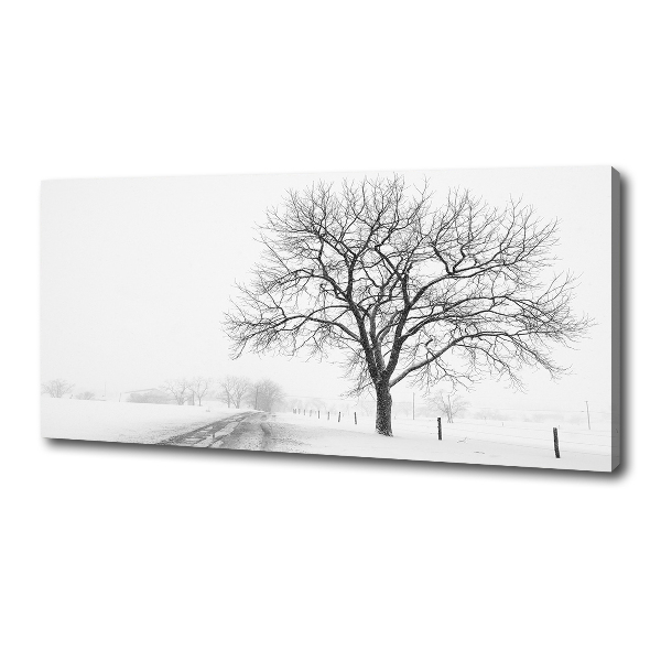 Canvas wall art Winter tree