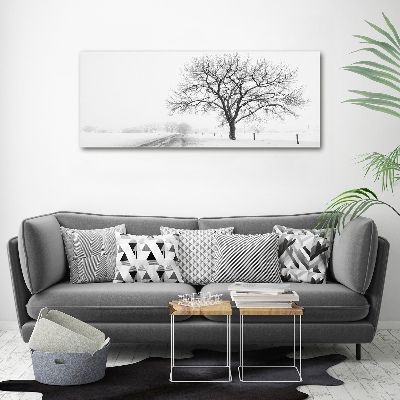 Canvas wall art Winter tree