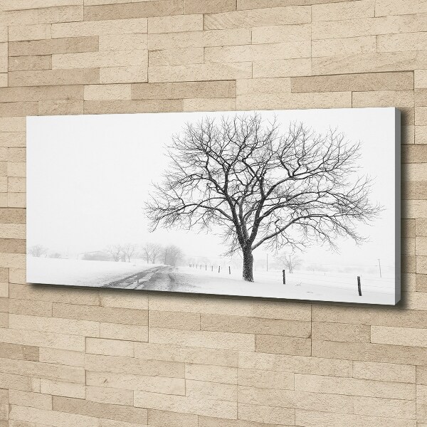 Canvas wall art Winter tree